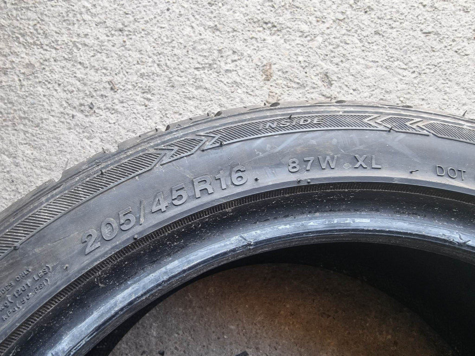 1бр лятна гума 205/45/16 MINERVA R33