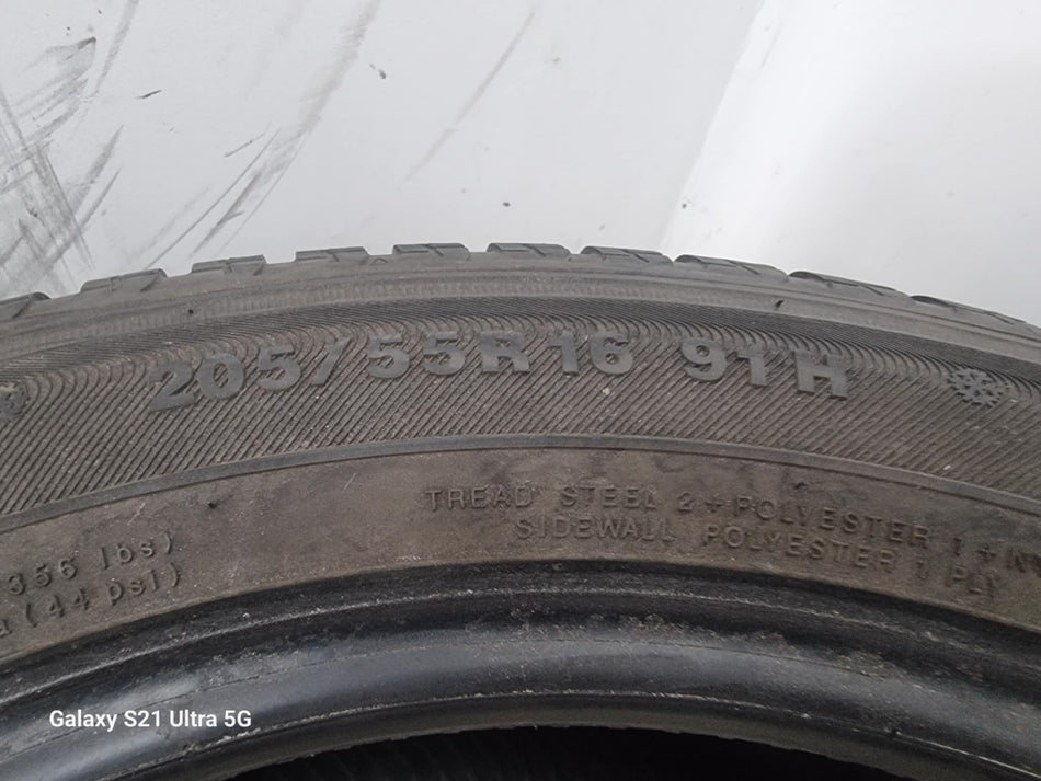 1бр зимнa гумa 205/55/16 KUMHO L03572