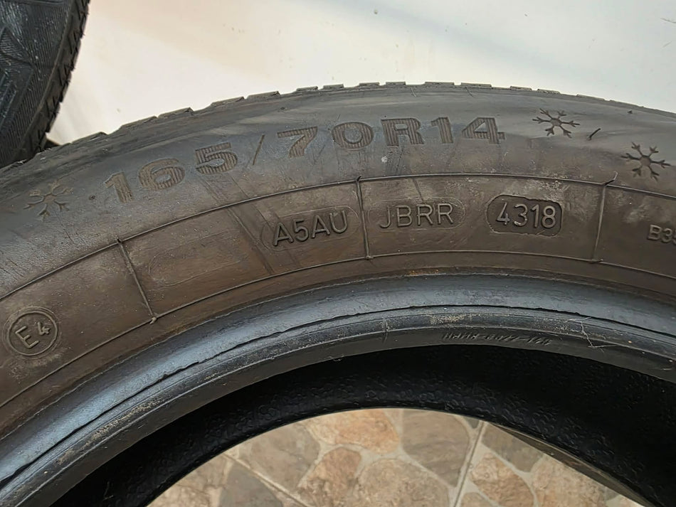 1бр зимна гума 165/70/14 DUNLOP L06648