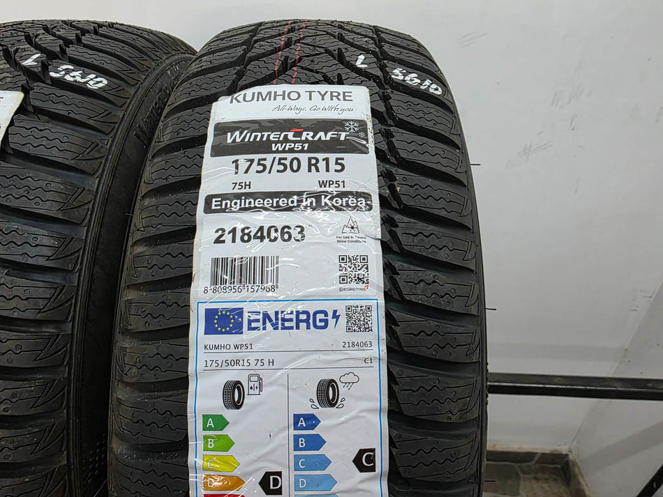 2бр зимни гуми 175/50/15 KUMHO L05610