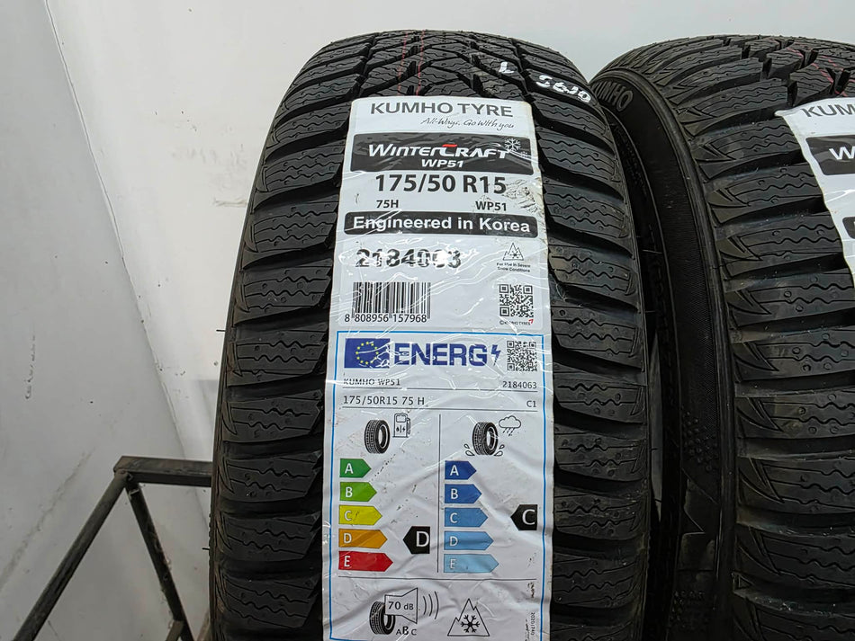 2бр зимни гуми 175/50/15 KUMHO L05610